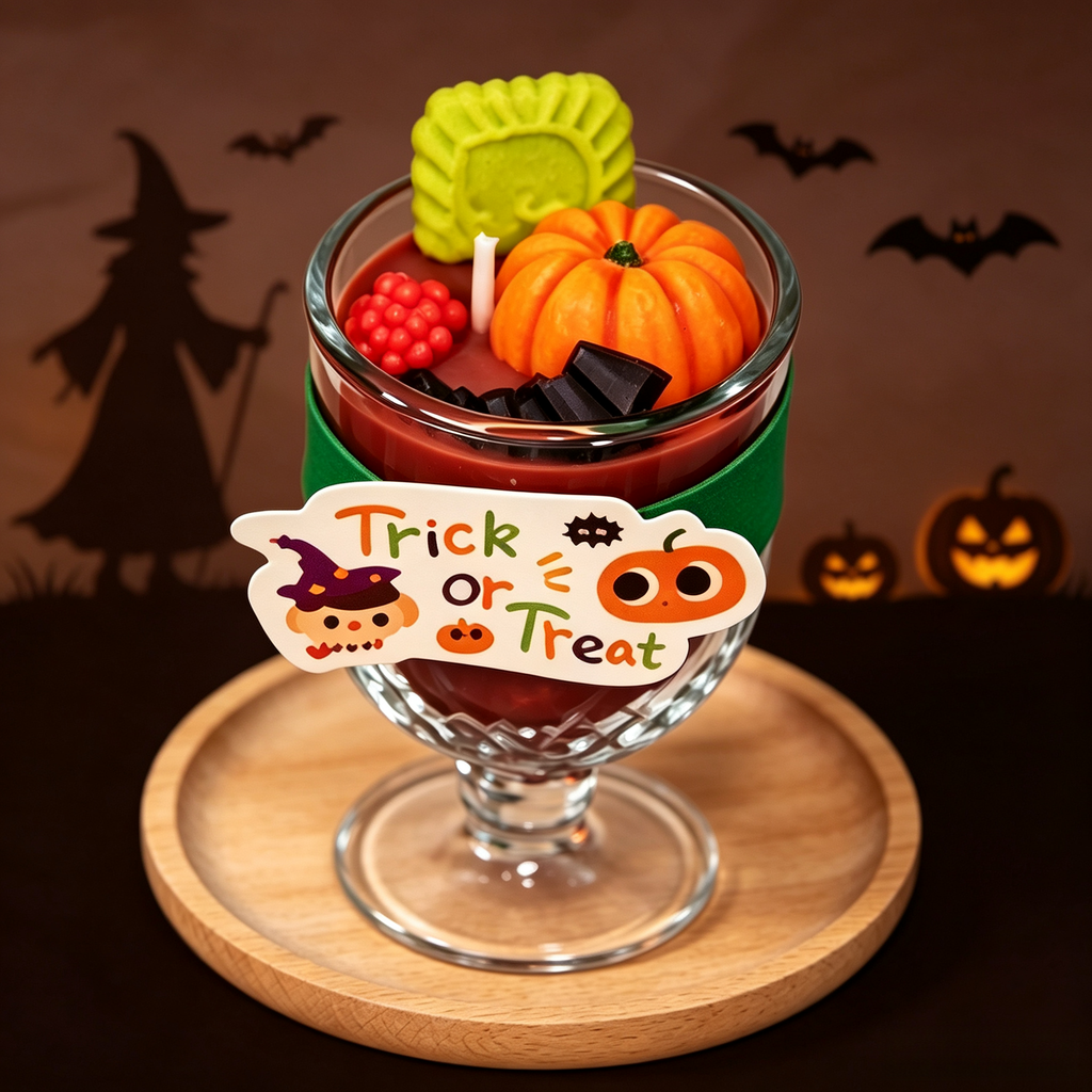 Halloween‑Shaped Scented Candle — Citrus