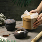 Pinecone Series Scented Candle — Autumn Pear & Freesia, Velvet Rose & Oud, Fir Valley, Ancient Sandalwood Fragrance
