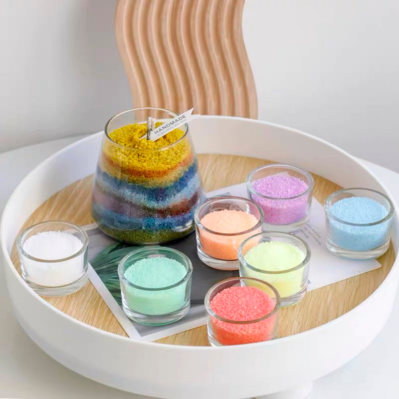 DIY Sand Wax Candle Series