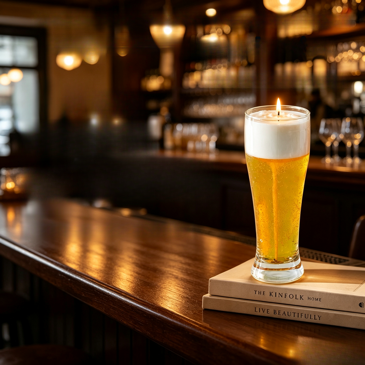 Beer‑Shaped Scented Candle——British Pear & Freesia Fragrance