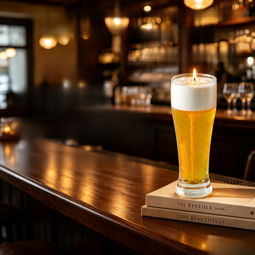 Beer‑Shaped Scented Candle——British Pear & Freesia Fragrance