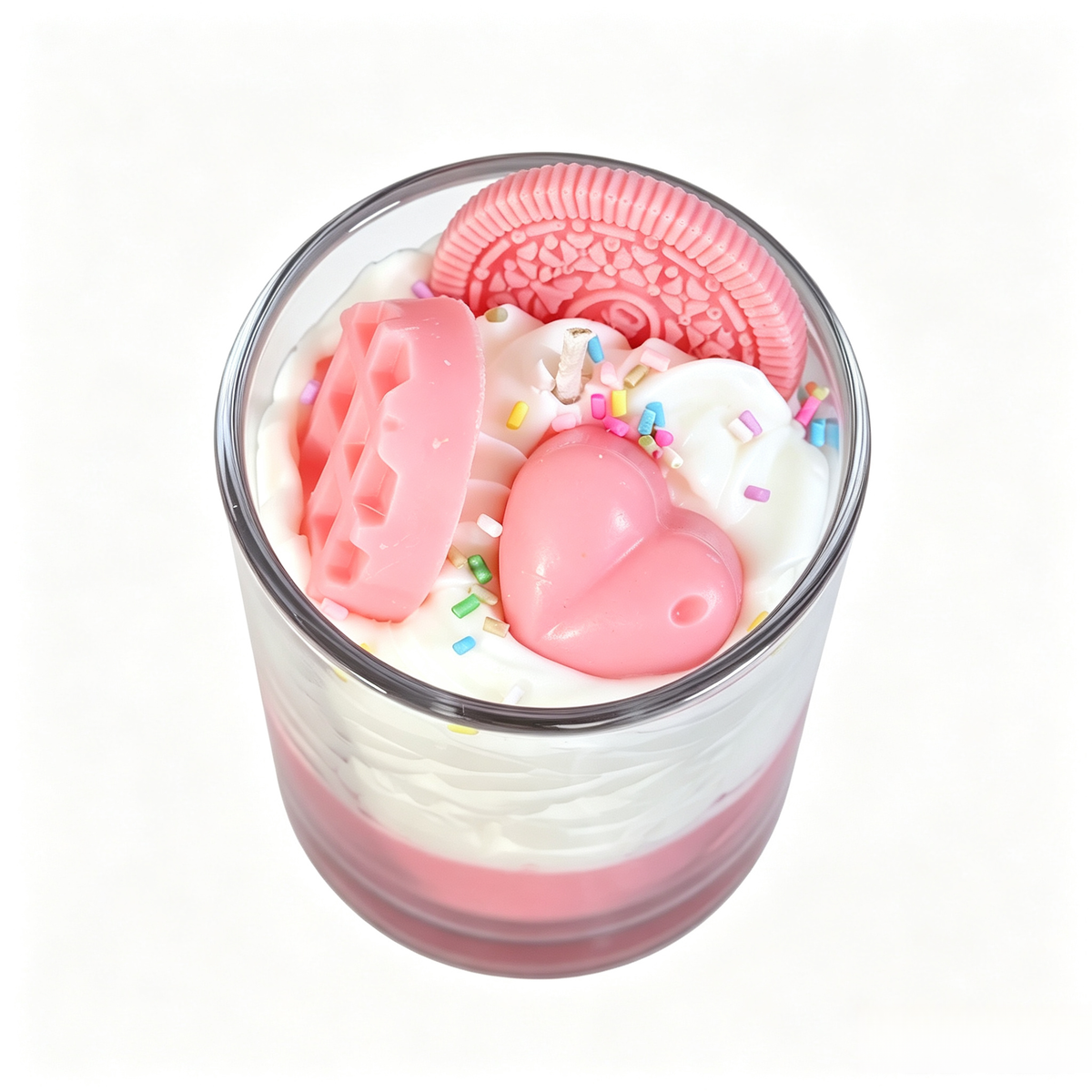 Pink Cookie Scented Candle — Strawberry