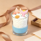 Vela aromática con forma de sirena — Fresa