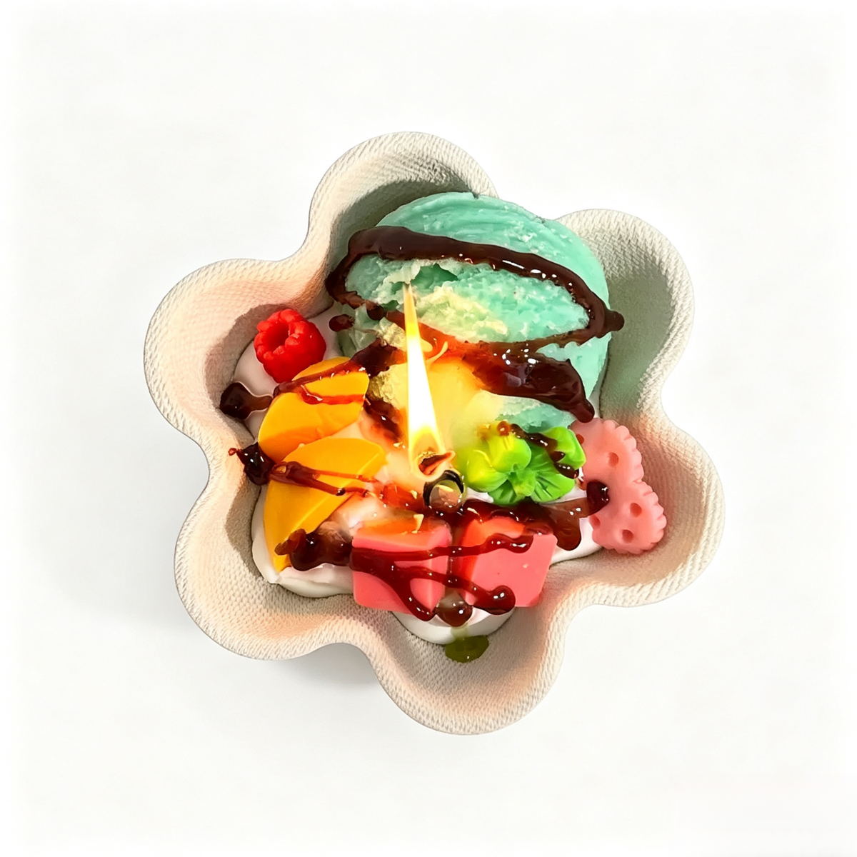 Ice‑Cream Dessert Shaped scented candles - Matcha Scent