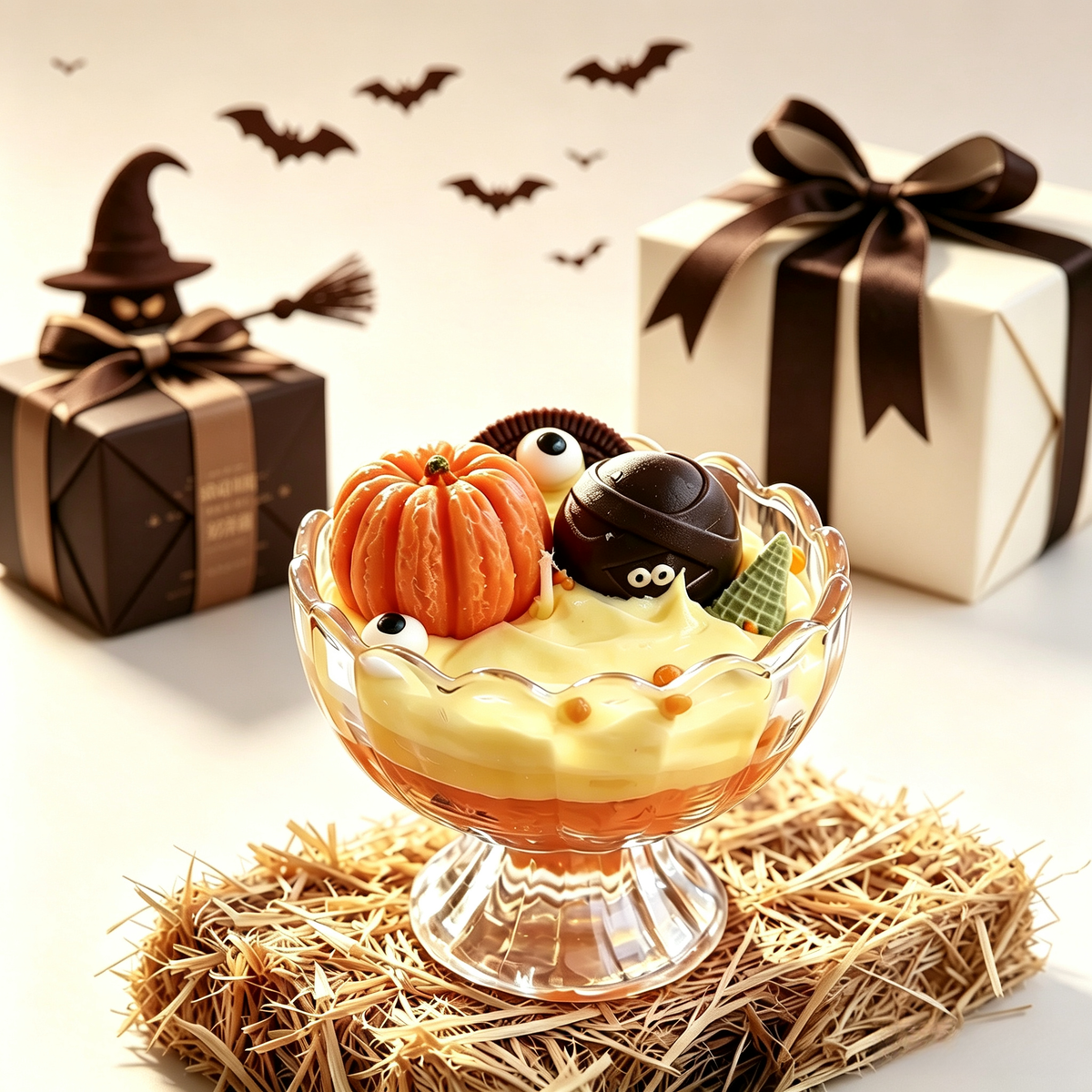 Halloween Pumpkin‑Shaped Scented Candle — White Peach Oolong Fragrance