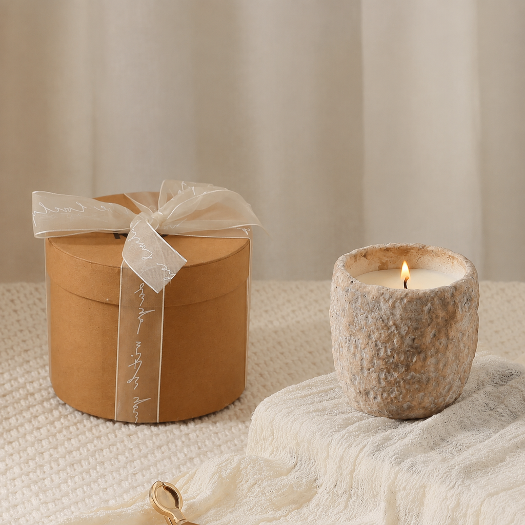 Meteorite Scented Candle Gift Set – Velvet Rose & Oud, Sea Breeze, Autumn Pear & Freesia, Ancient Sandalwood