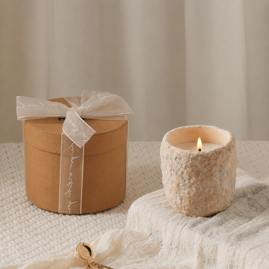 Meteorite Scented Candle Gift Set – Velvet Rose & Oud, Sea Breeze, Autumn Pear & Freesia, Ancient Sandalwood