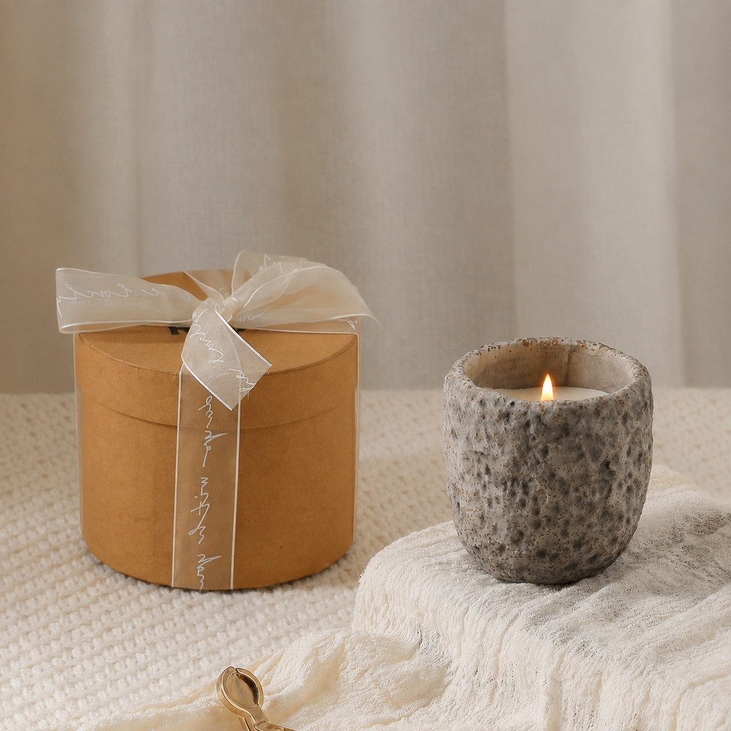 Meteorite Scented Candle Gift Set – Velvet Rose & Oud, Sea Breeze, Autumn Pear & Freesia, Ancient Sandalwood
