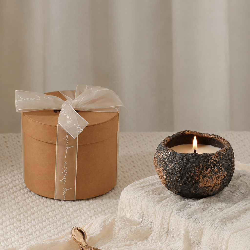 Meteorite Scented Candle Gift Set – Velvet Rose & Oud, Sea Breeze, Autumn Pear & Freesia, Ancient Sandalwood