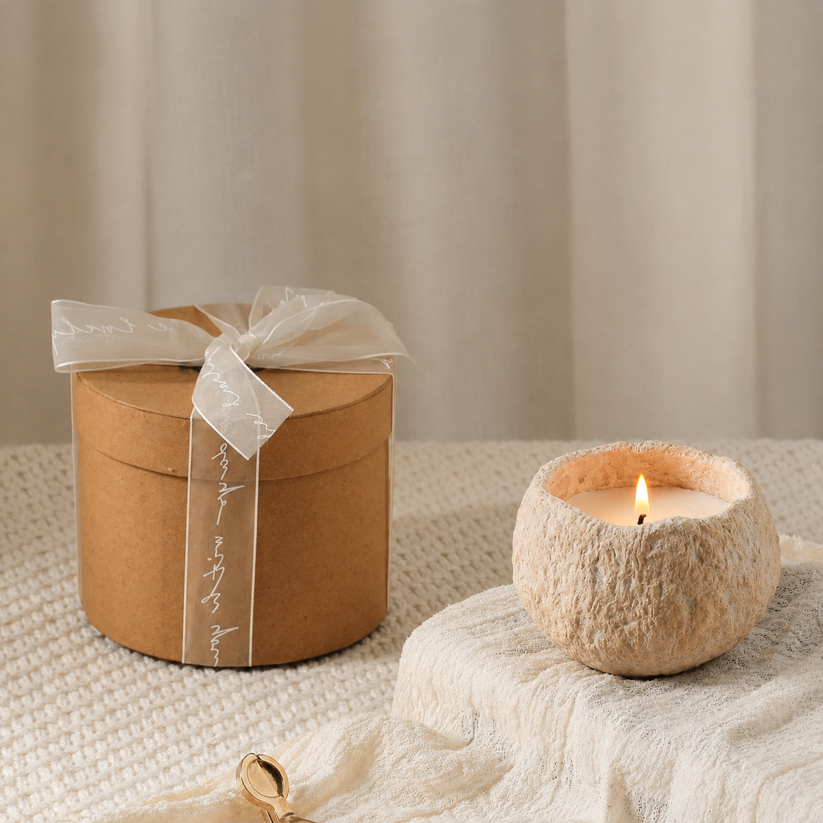 Meteorite Scented Candle Gift Set – Velvet Rose & Oud, Sea Breeze, Autumn Pear & Freesia, Ancient Sandalwood