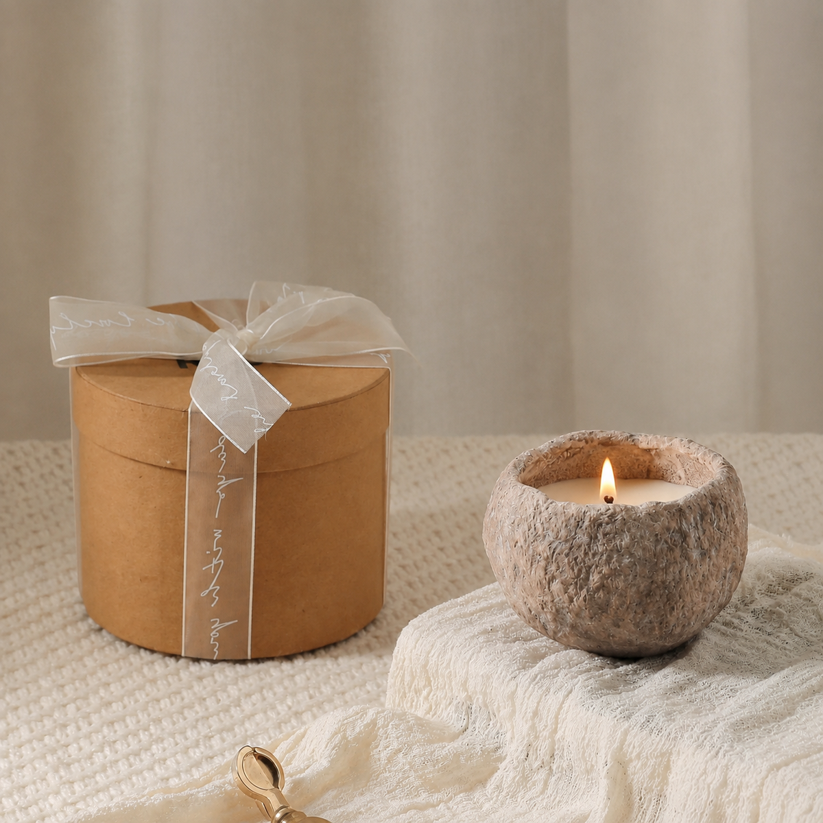 Meteorite Scented Candle Gift Set – Velvet Rose & Oud, Sea Breeze, Autumn Pear & Freesia, Ancient Sandalwood