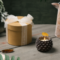 Pinecone Series Scented Candle — Autumn Pear & Freesia, Velvet Rose & Oud, Fir Valley, Ancient Sandalwood Fragrance
