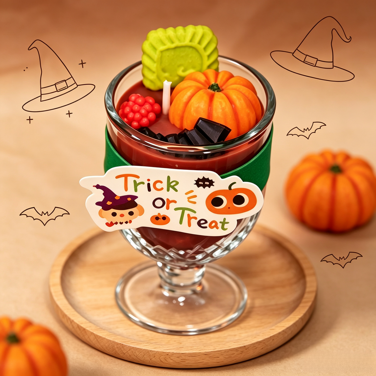 Halloween‑Shaped Scented Candle — Citrus