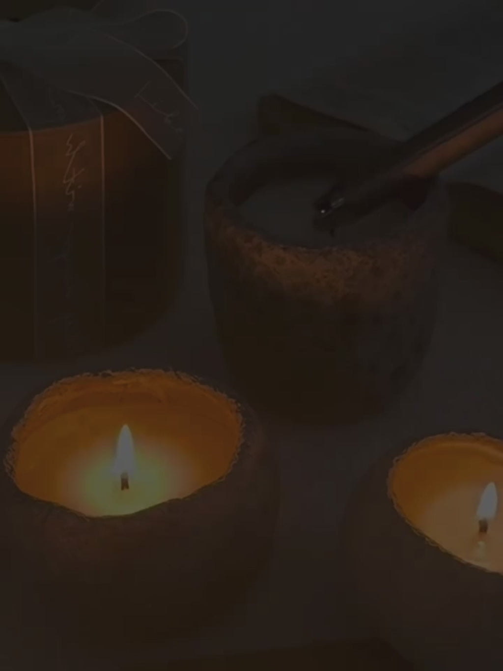 Meteorite Scented Candle Gift Set – Velvet Rose & Oud, Sea Breeze, Autumn Pear & Freesia, Ancient Sandalwood