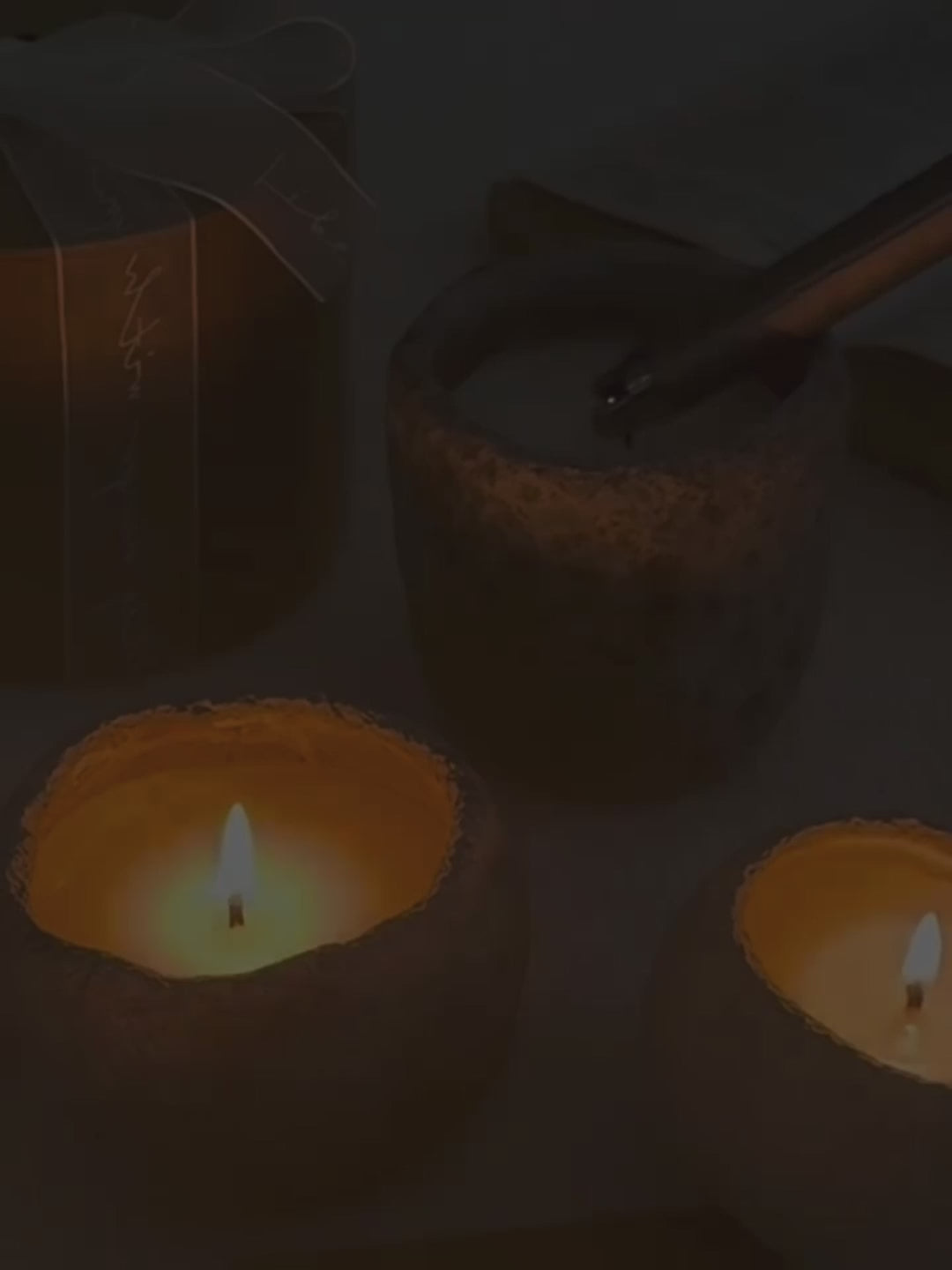 Meteorite Scented Candle Gift Set – Velvet Rose & Oud, Sea Breeze, Autumn Pear & Freesia, Ancient Sandalwood