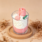 Rose‑Shaped Scented Candle — Strawberry